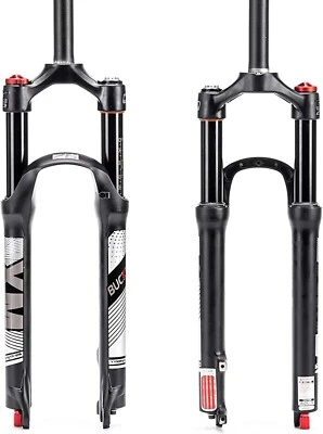 BUCKLOS 26 Travel 120mm MTB Air Suspension Fork Rebound Adjust 1 1/8" QR - Image 1 of 4