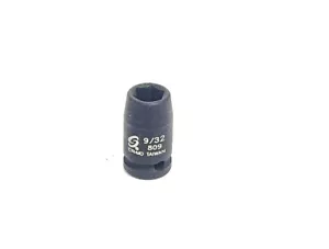 9/32 Sunex 1/4" IMPACT Sockets SAE 6pt Shallow Standard 809 - Picture 1 of 2