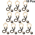  10 Pcs Nurse Keychains Pendants Dangle Charms for Bracelets Jewelry