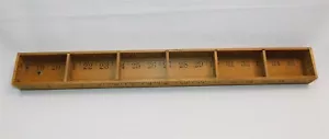 Regla de madera hecha a mano caja de sombra estante de pared 18" Upcycle - Imagen 1 de 14
