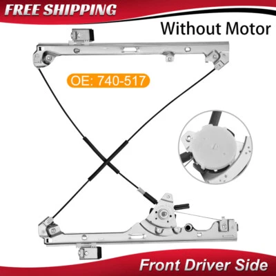 Manual Window Regulator Front Left For GMC Sierra Yukon XL 1500 2500 HD 99-07 - Image 1 of 4