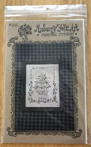 Partridge in a Pear Tree - Mulberry Folk Art Primitive Stitchery Pattern #245 - Picture 1 of 4