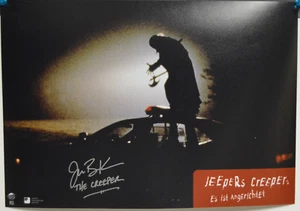 Tarjeta de vestíbulo CREEPER firmada por Jonathan Breck Jeepers Creepers 11x16 fotografía automática - Imagen 1 de 2