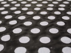 Polka Dot Block Printed Cotton Dressmaking Voile Fabric Running Craft Fabric AU1 - Picture 1 of 3