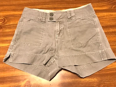 Pantalones Cortos Maurices Mujer Junior Talla 1/2 Verde Caqui Algodón Doble Botón Corto Foto 1 de 4