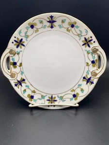 Noritake Antique Handpainted Nippon Fine China Cookie Plate - Picture 1 of 7