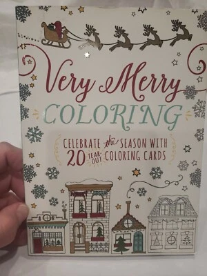 Tarjetas para colorear NAVIDAD: Celebra la temporada con 20 tarjetas TearOut MUY ALEGRES Foto 1 de 4