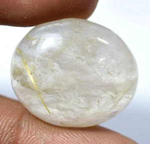 33.20 Ct Natural Rutilated Crystal Inside Golden Hair Top Quality Loose Gemstone - Picture 1 of 4