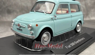NOREV 1:18 FIAT 500 GIARDINIERA 1964 Alloy Diecast Model Car Hobby Gift Blue - Image 1 of 4