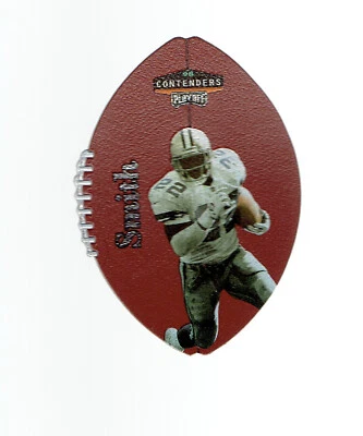 Emmitt Smith  1998 Playoff Contenders Leather #21 Dallas Cowboys HOF - Image 1 of 2