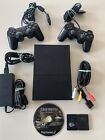 Sony PlayStation 2 Slim Console (SCPH-75001) With 2 Controllers Cards