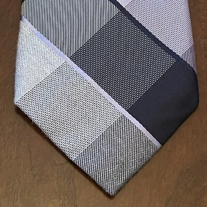 Michael Michael Kors Purple Gray 80% Silk 20% Vis Men’s Neck Tie Made In China - Picture 1 of 9