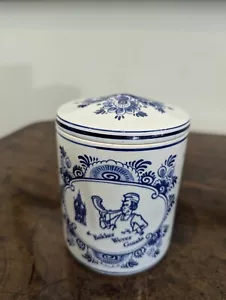 Vintage Delfter Gouda Deckel handbemalt Vorratsdose - Bild 1 von 23