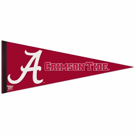 Alabama Crimson Tide PREMIUM QUALITY PENNANT 12"X30" BANNER FREE SHIPPING Cover