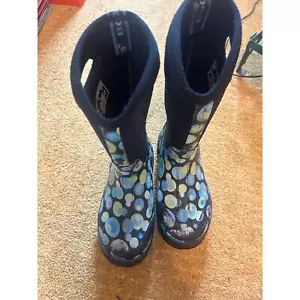 Bogs Unisex Insulated Waterproof Boots Size 4 Boys Girls - Picture 1 of 13