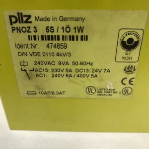 474859 | Pilz | (PNOZ 3) Not-Aus-Relais 240VAC 9VA 50/60Hz - Picture 1 of 6