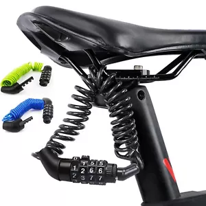 Helmschloss Mini Fahrrad Helm Schloss Kabel Zahlenschloss Motorrad Passwort Zahl - Bild 1 von 18