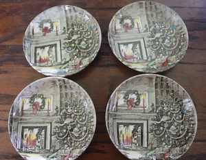 Vintage Johnson Brothers Frohe Weihnachten Butterdose/Schmuckgeschirr (insgesamt 4) - Bild 1 von 6