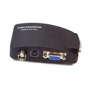 Boîte adaptateur de signal vidéo convertisseur BNC vers VGA S-Vidéo vers moniteur VGA - Photo 1 sur 9