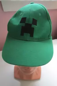 Designed by Jinx 2016 Mojang AB Synergies Minecraft Green Adjustable Hat Cap OSF - Picture 1 of 5