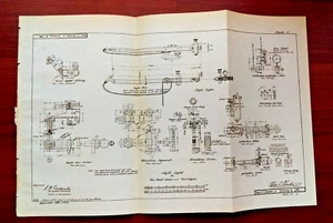 1902 Military Sketch Diagram Night Sight fo Sea Coast Guns and Carriages - Picture 1 of 3