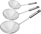 Skimmer Spoon Strainer Stainless Steel Cooking Frying Kitchen Utensils 3 Pack