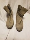 Ecco Touch Mid Ankle Boots Womens Size 40 Beige Sz 9.5 Us