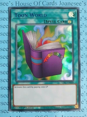Toon World LDS1-EN068 Ultra Rare Blue Yu-Gi-Oh Card 1st Edition Alt Artwork - Image 1 of 3