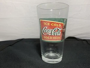 Vasos de vidrio transparente Coca Cola de 12 oz con 1900-1929 Ice Cold Coca Cola vendidos aquí - Imagen 1 de 5