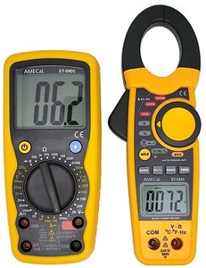 AMECaL ST-3343/9905 Clamp Meter Digital Multimeter Combo Kit - Picture 1 of 11