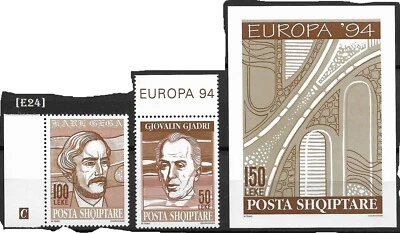 [E24] Albania  Europe-1994 ;MiNr.2540-41, Block Nr,101 MNH** - Image 1 of 2