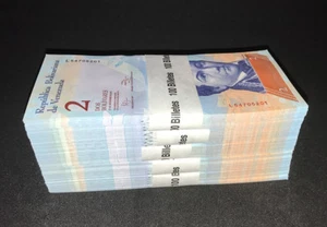 VENEZUELA 2 BOLÍVARES X 500 PIEZAS 2007-2013 P-88 Medio Ladrillo UNC Sin Circular - Imagen 1 de 2