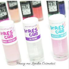 MAYBELLINE NEW YORK DR. RESCUE NAIL CARE -Base / Top Coat/ All in One - FREE PP