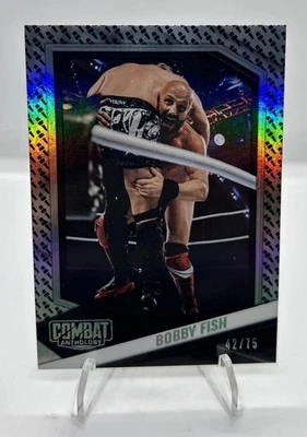 2025 PANINI COMBAT ANTHOLOGY Bobby Fish /75 Microphone Refractor Parallel #49 - Image 1 of 2
