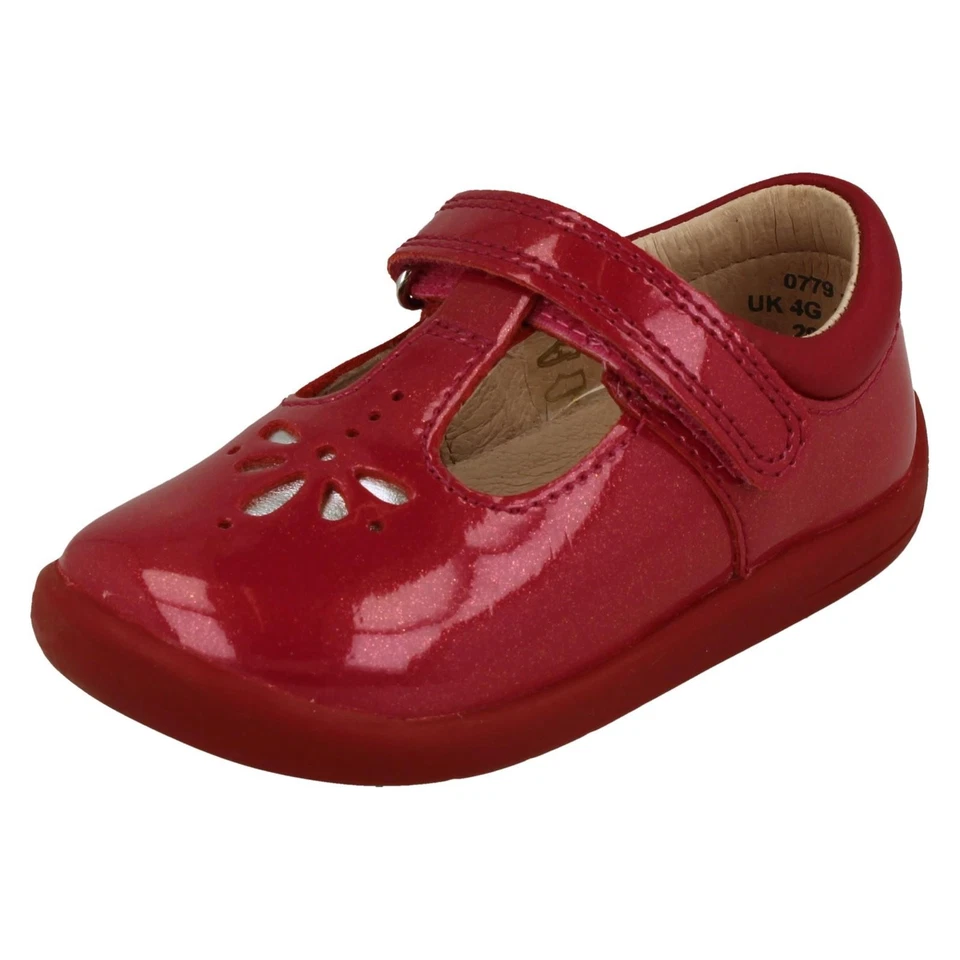 Girls Startrite T-Bar Laser Detailed Shoes Puzzle - Image 1 of 1