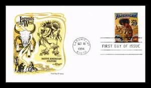 Dr Jim Stamps US 29c Native American Culture Legends of the West Artmaster FDC - Picture 1 of 2