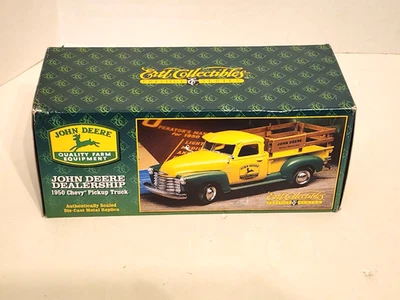 1996 ERTL Diecast John Deere Dealership 1950 Chevy Pick Up Prestige Series NIB - Image 1 of 4