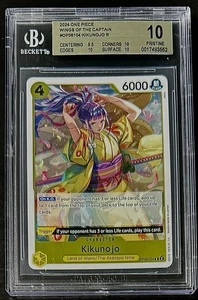 BGS 10 One Piece OP06-104 R Kikunojo - English - Wings of the Captain - Graded - Picture 1 of 2