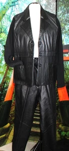 CASUAL CAREER LEATHER PANTS SUIT SEPARATE BLACK XL/EREZ/ 14 (NWT PANTS) - Picture 1 of 7