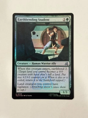 Earthbending Student Foil MTG Avatar TLE 0249 NM - Image 1 of 2