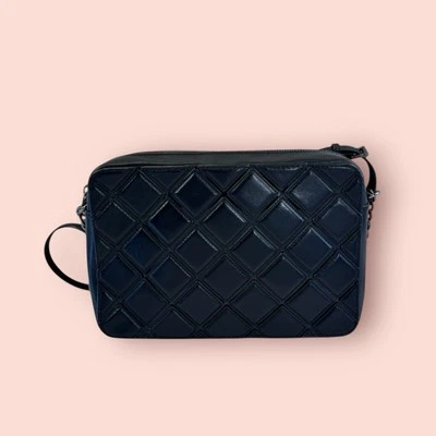 Bolsa tiracolo Michael Kors jet set viagem preta luxo couro acolchoado em excelente estado usado - Imagem 1 de 4