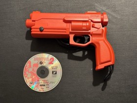 SEGA Saturn Stunner Arcade Light Gun Controller MK-80113 with Virtua Cop 2 Works