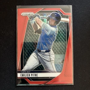 2025 Prizm Baseball Emilien Pitre Red Prizm /299 - Picture 1 of 3