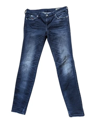 VTG  Diesel Gracey Super Slim Low Rise Skinny Dark Blue Cotton Elastic Jeans 10 - Image 1 of 4