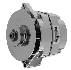 TUFF-STUFF GM Alternator 100 Amp 1 Wire Chrome V-Belt - Picture 1 of 1