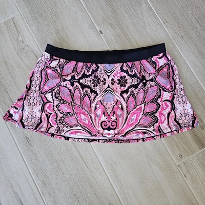 Falda de baño para mujer Cacique Lane Bryant rosa y negra talla 16 usada en excelente estado Foto 1 de 4