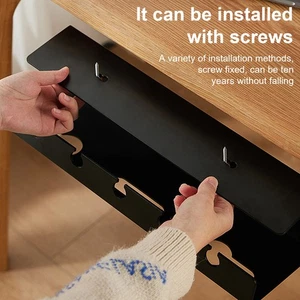 Space-saving Desk Shelf Self-adhesive Storage Rack for Computer Desk Management - Bild 1 von 11