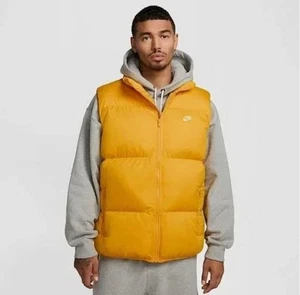 Chaleco acolchado amarillo Nike Sportswear Club PrimaLoft para hombre mediano FB7373-739 - Imagen 1 de 6