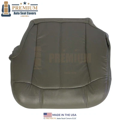 2000-2002 For Chevrolet Tahoe Leatherette Driver Bottom Seat Cover Pewter Gray Foto 1 de 3