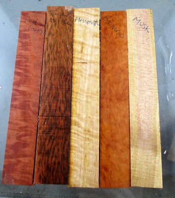 pen blanks, aussie woods, figured woods, pack 15  - image 1 of 4